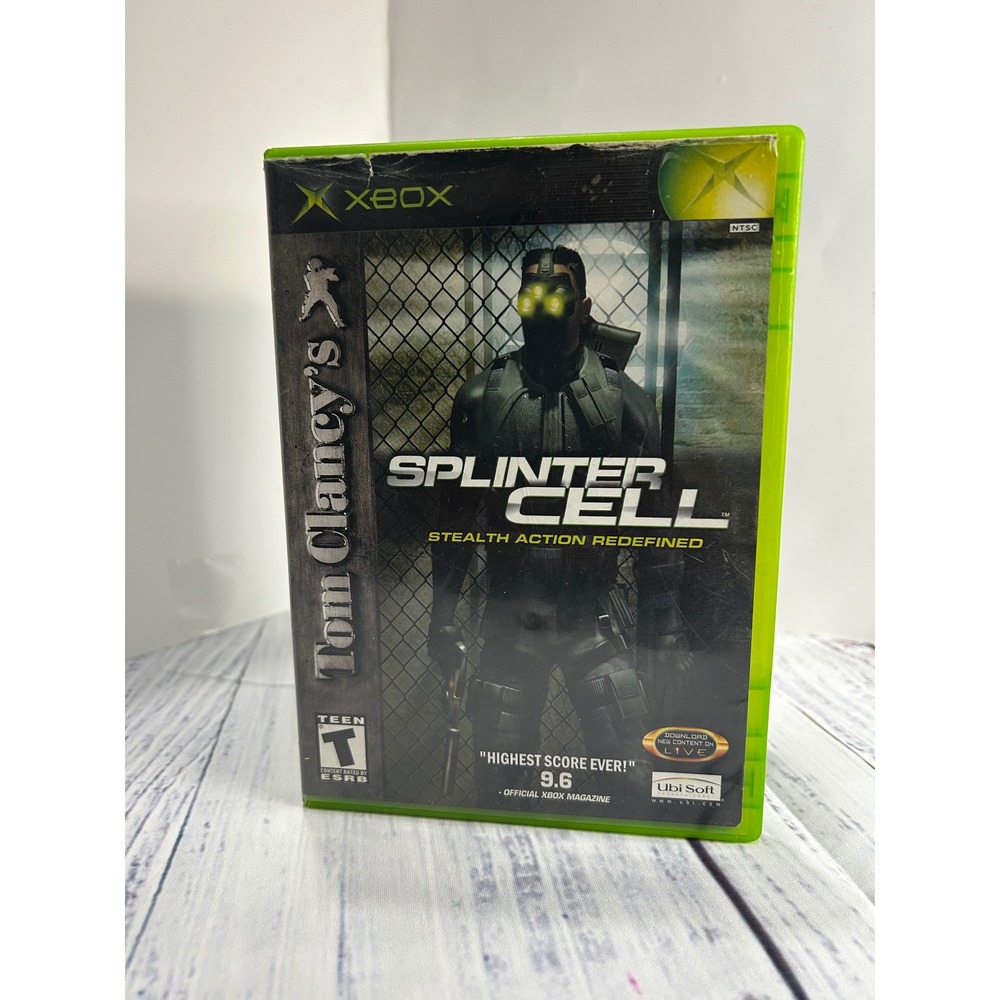 Tom Clancy's Splinter Cell Microsoft Xbox Original 2002 Stealth Action Game CIB